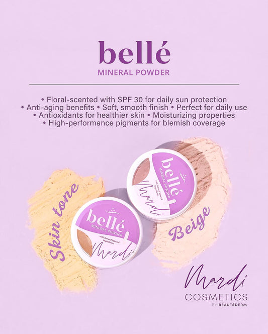 Mardi Belle Mineral Powder 10 grams  (Skintone or Beige)