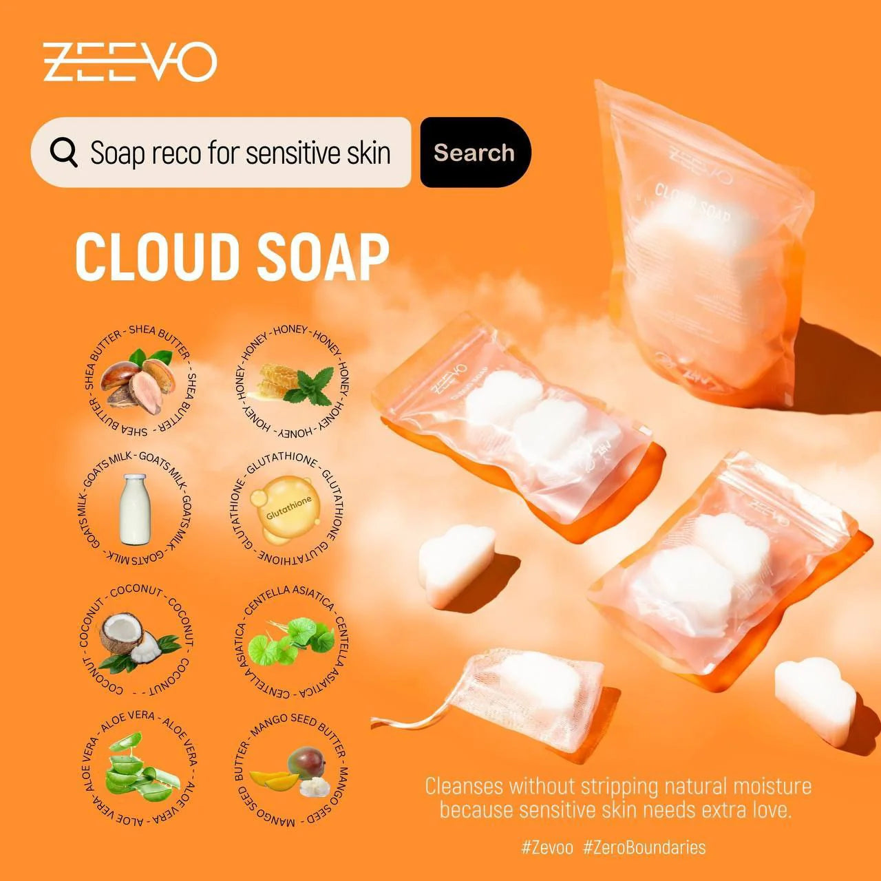 ZEEVO CLOUD SOAP