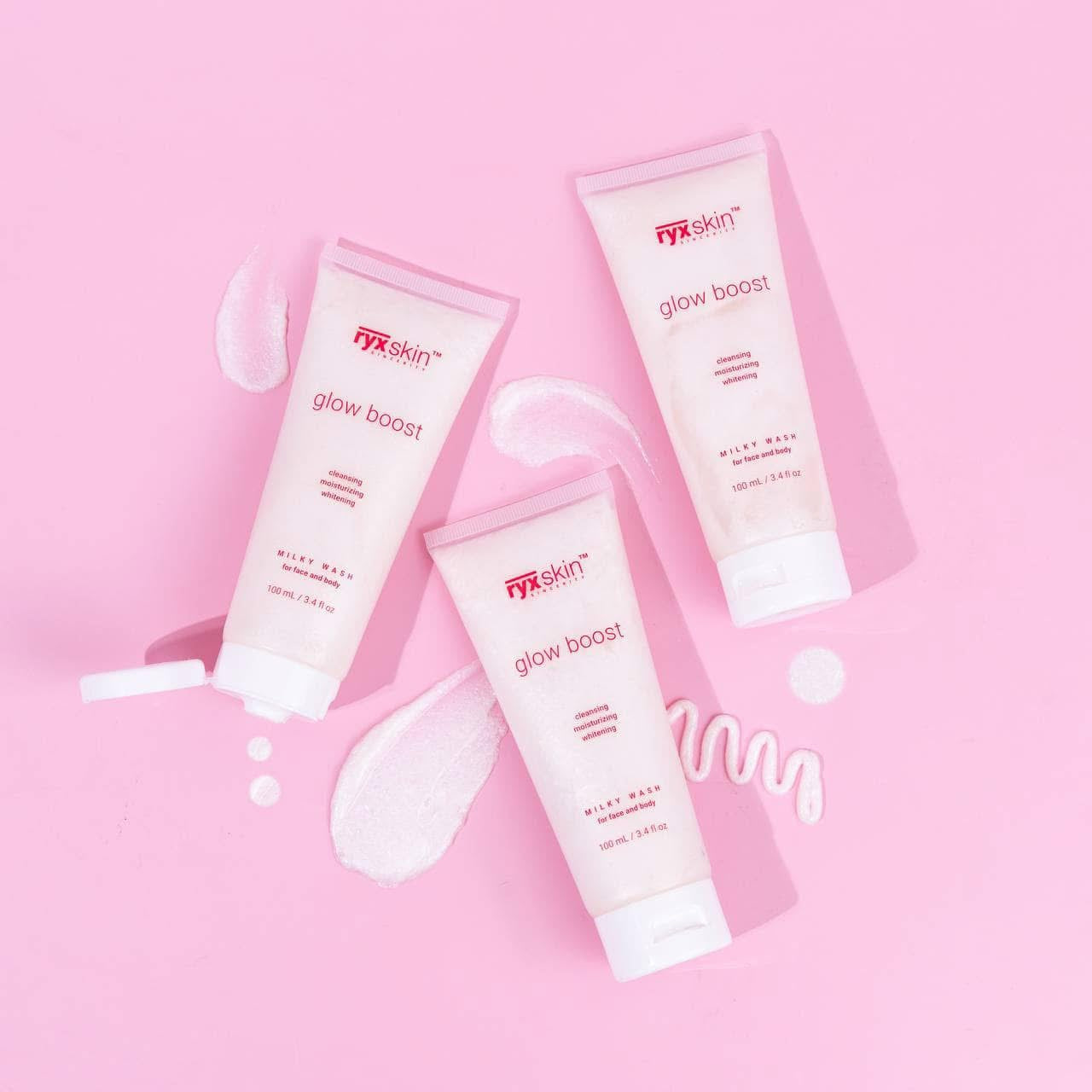 RYXSKIN GLOW BOOST MILKY FACE AND BODY WASH 120 ML