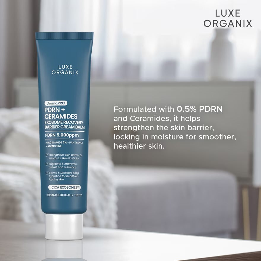 LUXE ORGANIX DermaPRO PDRN + Ceramides Exosome Recovery Barrier Cream Balm 30g