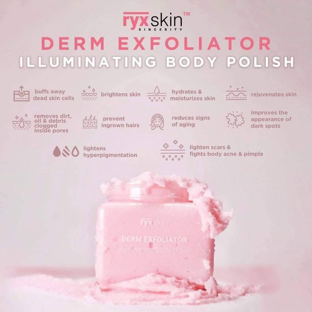RYXSKIN SINCERITY DERM EXFOLIATOR ILLUMINATING BODY POLISH