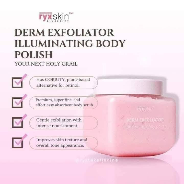 RYXSKIN SINCERITY DERM EXFOLIATOR ILLUMINATING BODY POLISH