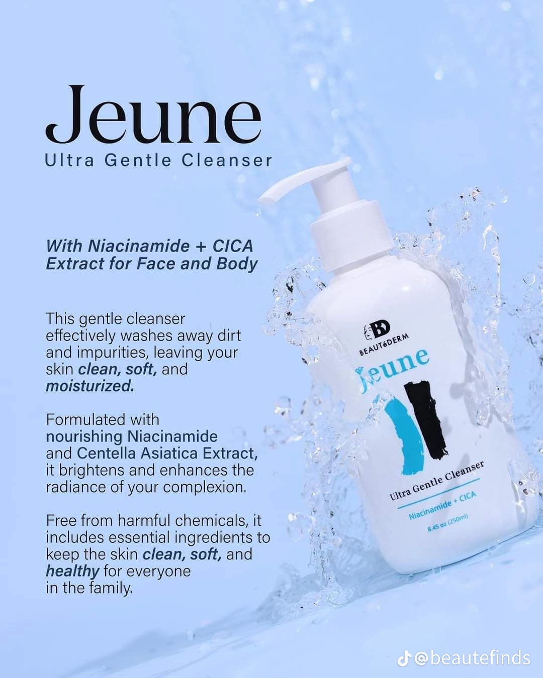 Jeune Total Face & Body Cleanser 250ml NEW AND IMPROVED