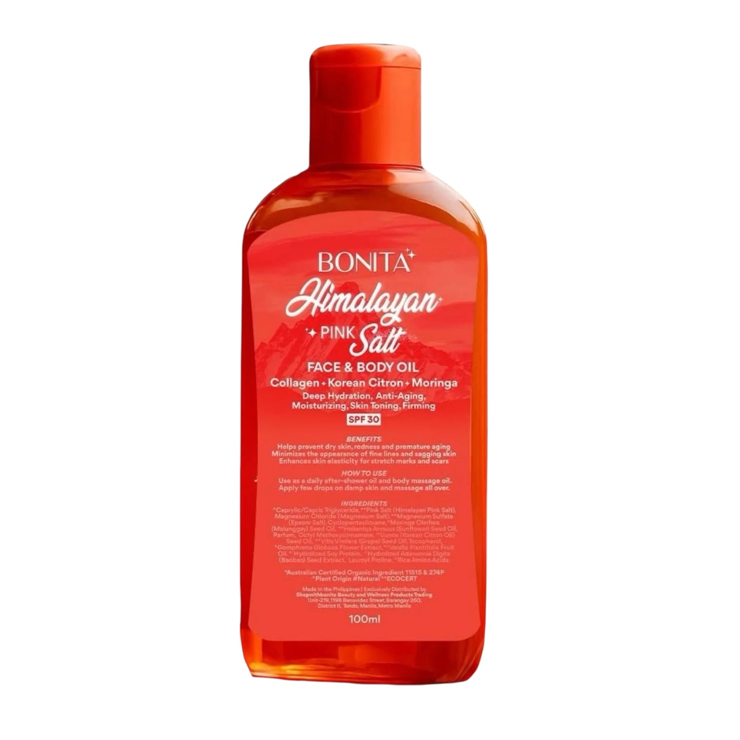 Bonita Himalayan Pink Salt Face & Body Oil SPF 30 (100ml)