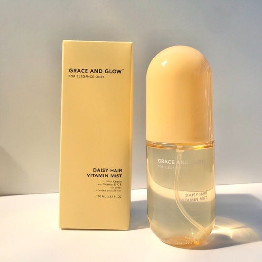 GRACE AND GLOW Daisy Hair Mist Sweet Scent & Silky Hair Perfume with Keratin 100ml