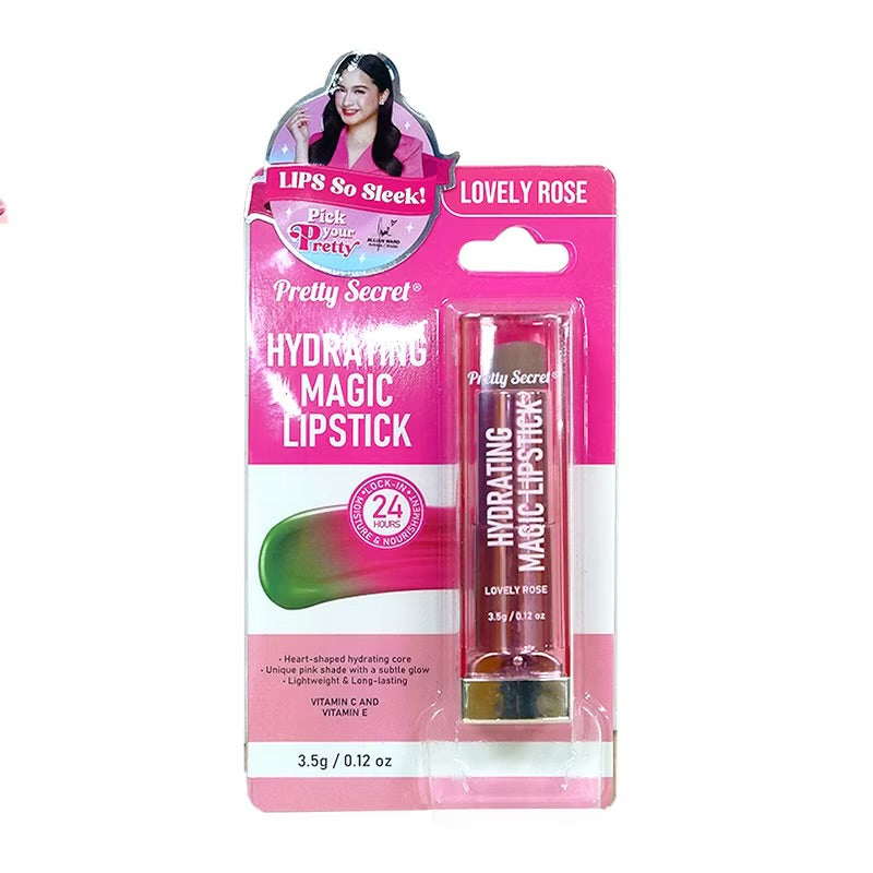 PRETTY SECRET Hydrating Magic Lipstick - Lovely Rose 3.5g
