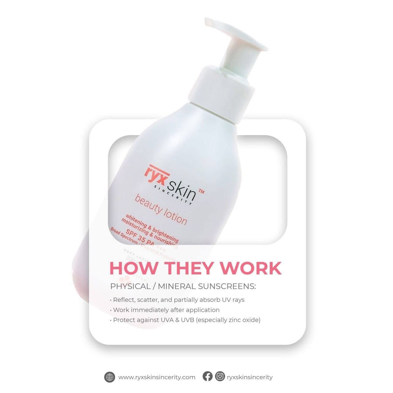 RyxSkin Sincerity Beauty Lotion SPF 35 PA+++ 200 ml