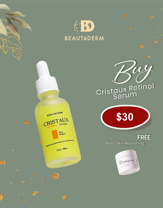 Cristaux Retinol Serum with FREE Skin Nourishing Cream 2 (20gm)