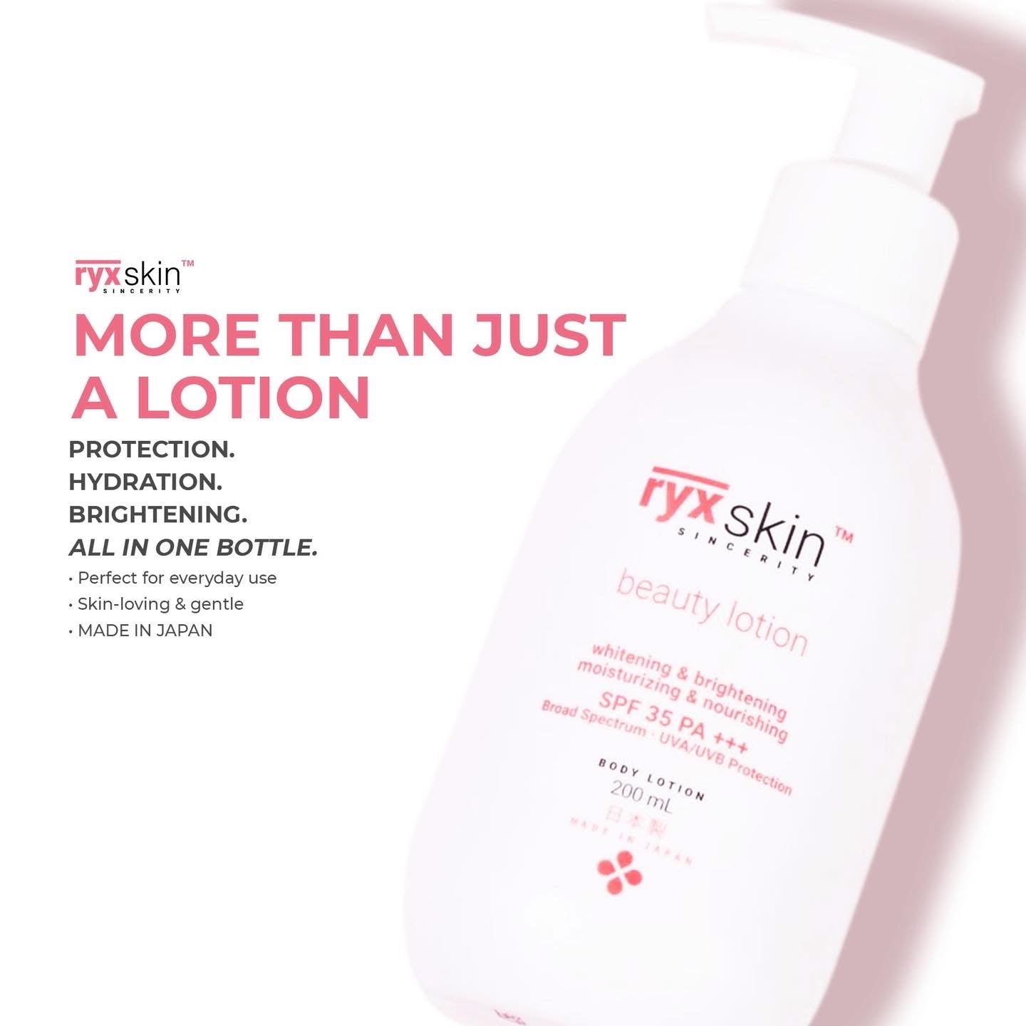 RyxSkin Sincerity Beauty Lotion SPF 35 PA+++ 200 ml