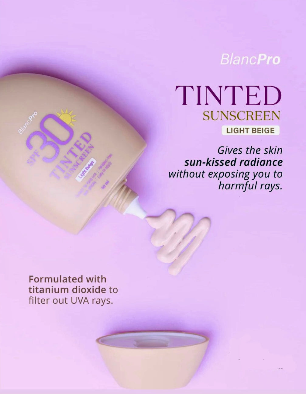 BlancPRO Tinted Sunscreen SPF 30 (Light Beige)BUY 1 GET 1 FREE