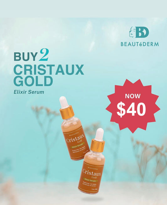 Cristaux Gold Elixir Brightening  Anti-aging Serum 30ml BUY 1 GET 1 FREE