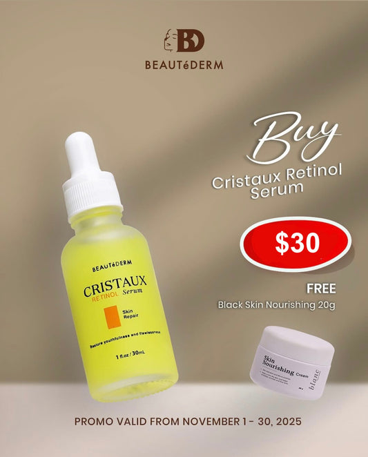 Cristaux Retinol Serum with FREE Skin Nourishing Cream 2 (20gm)