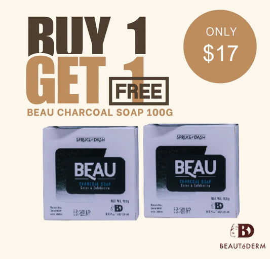 BUY 1 GET 1 FREE Beau Charcoal Soap 100grams