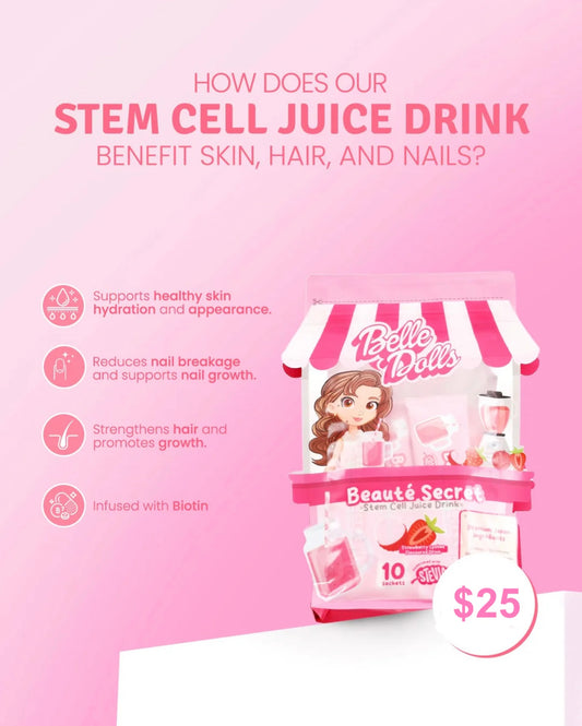 Belle Dolls Strawberry Lychee Stem Cell Juice Drink