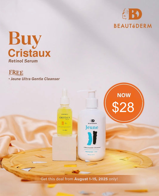 Cristaux Retinol Serum 30ml with FREE Jeune Cleanser