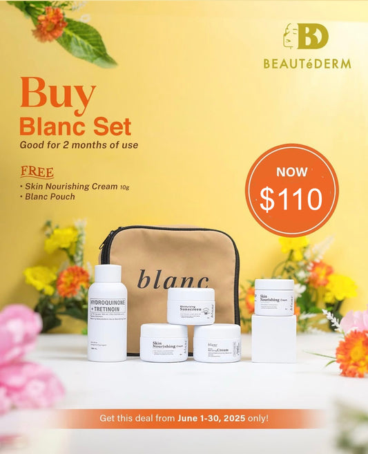 Blanc Set Regular Size (2 months use) with FREE Skin Nourishing Cream 10grams and Blanc Pouch
