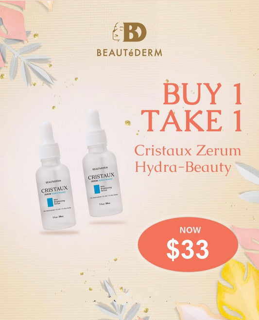 Cristaux Zerum Hydra-beauty Skin Brightening Serum 30ML BUY 1 GET 1 FREE