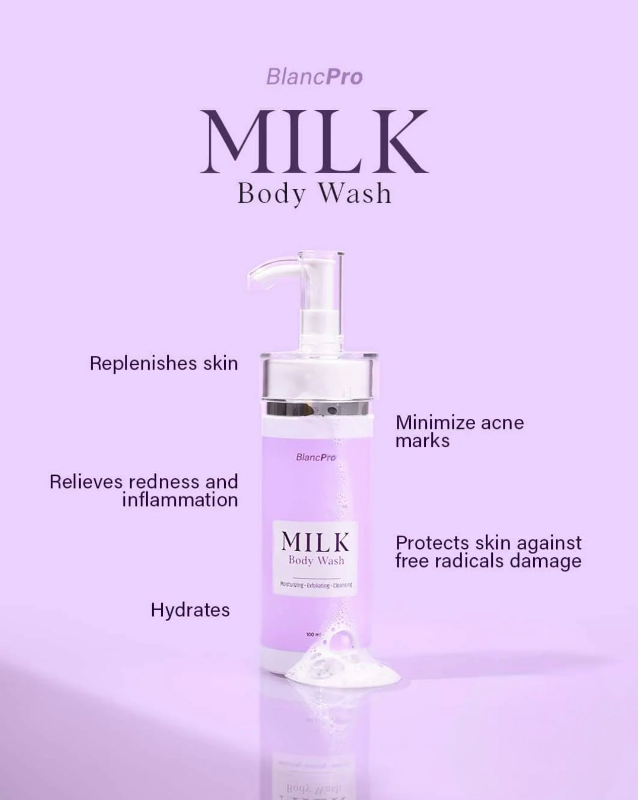 BlancPro Milk Body Wash 100ml