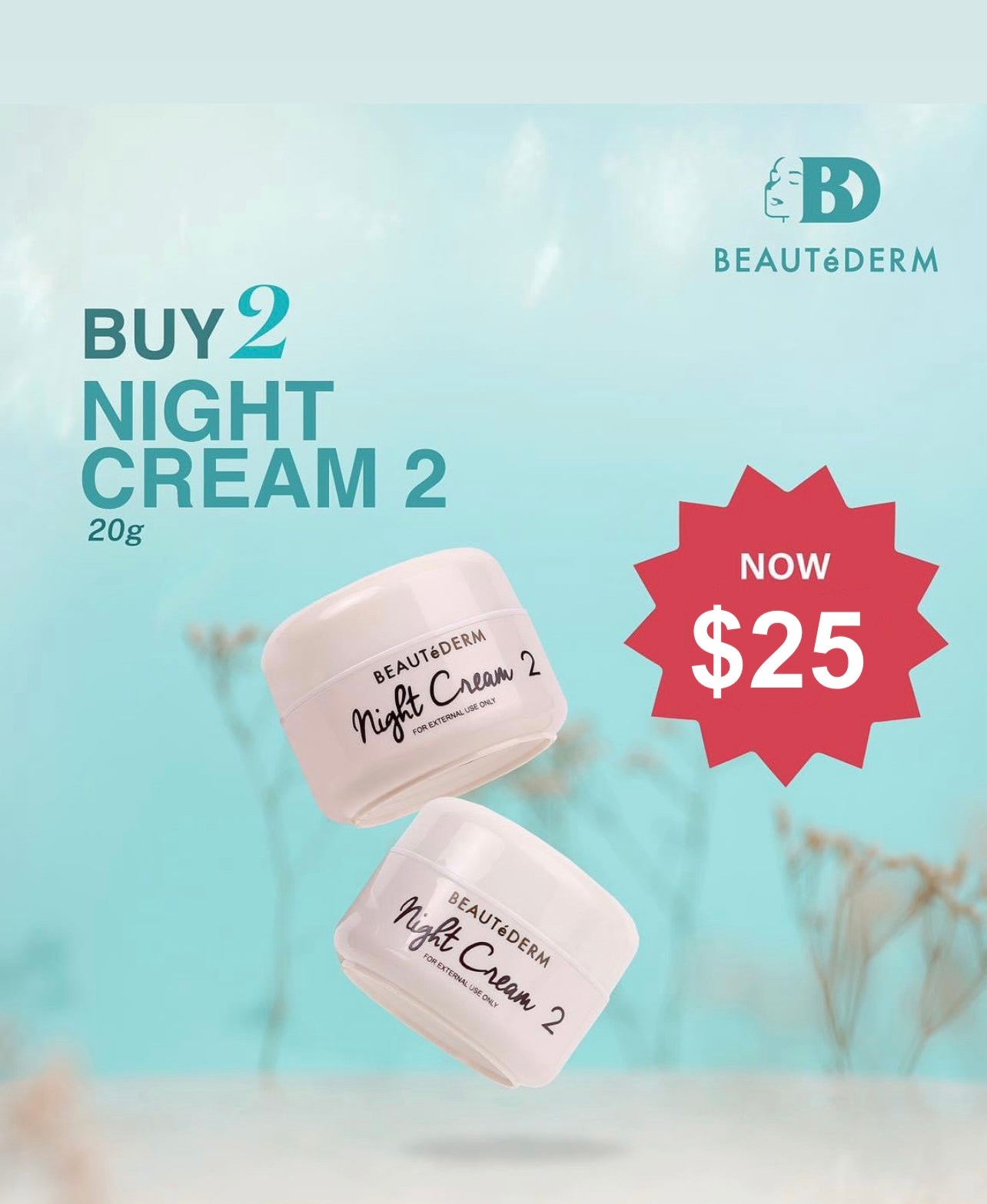 Night Cream 2 (20grams) BUY 1 GET 1 FREE