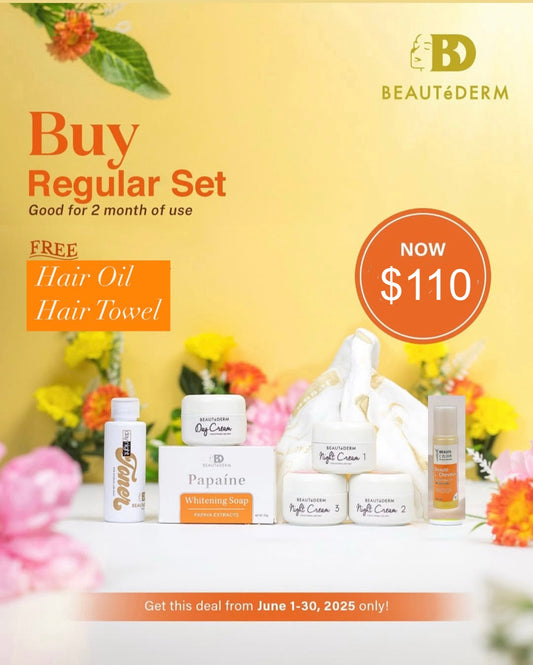 Regular Skincare Set* with 60ml Toner with FREE Hair Oil and Hair Towel
