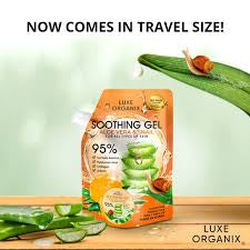 Luxe Organix Aloe Vera and Snail Soothing Gel 95% (100ml)