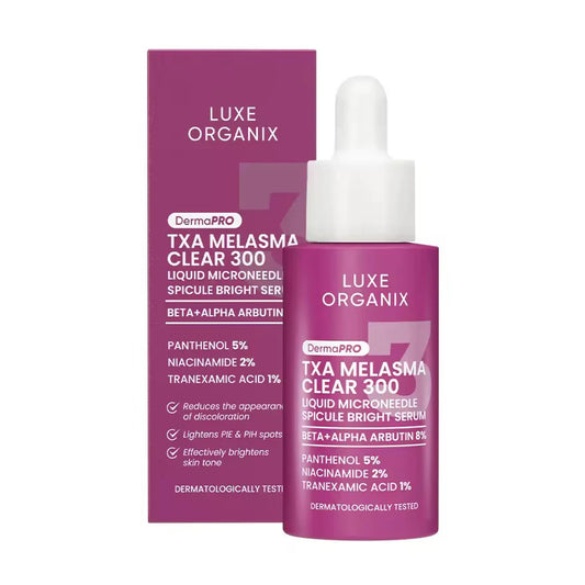 LUXE ORGANIX DermaPRO TXA Clear Microneedle Spicule Bright Serum  30ml