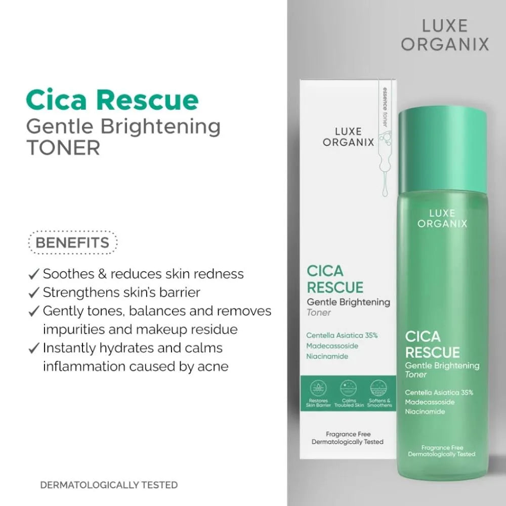 LUXE ORGANIX Cica Rescue Gentle Brightening Toner 150ml