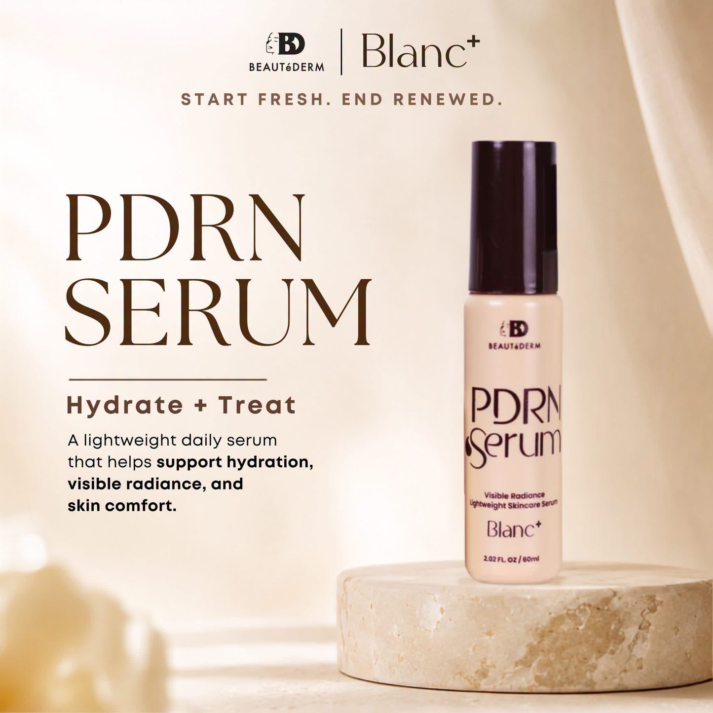 Blanc+ PDRN Serum (Lightweight Skin Serum) 60ml