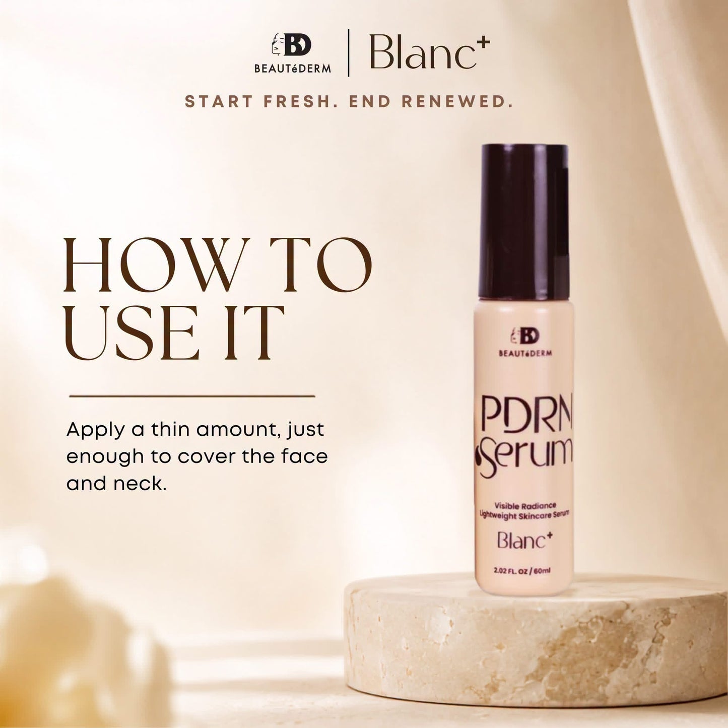 Blanc+ PDRN Serum (Lightweight Skin Serum) 60ml