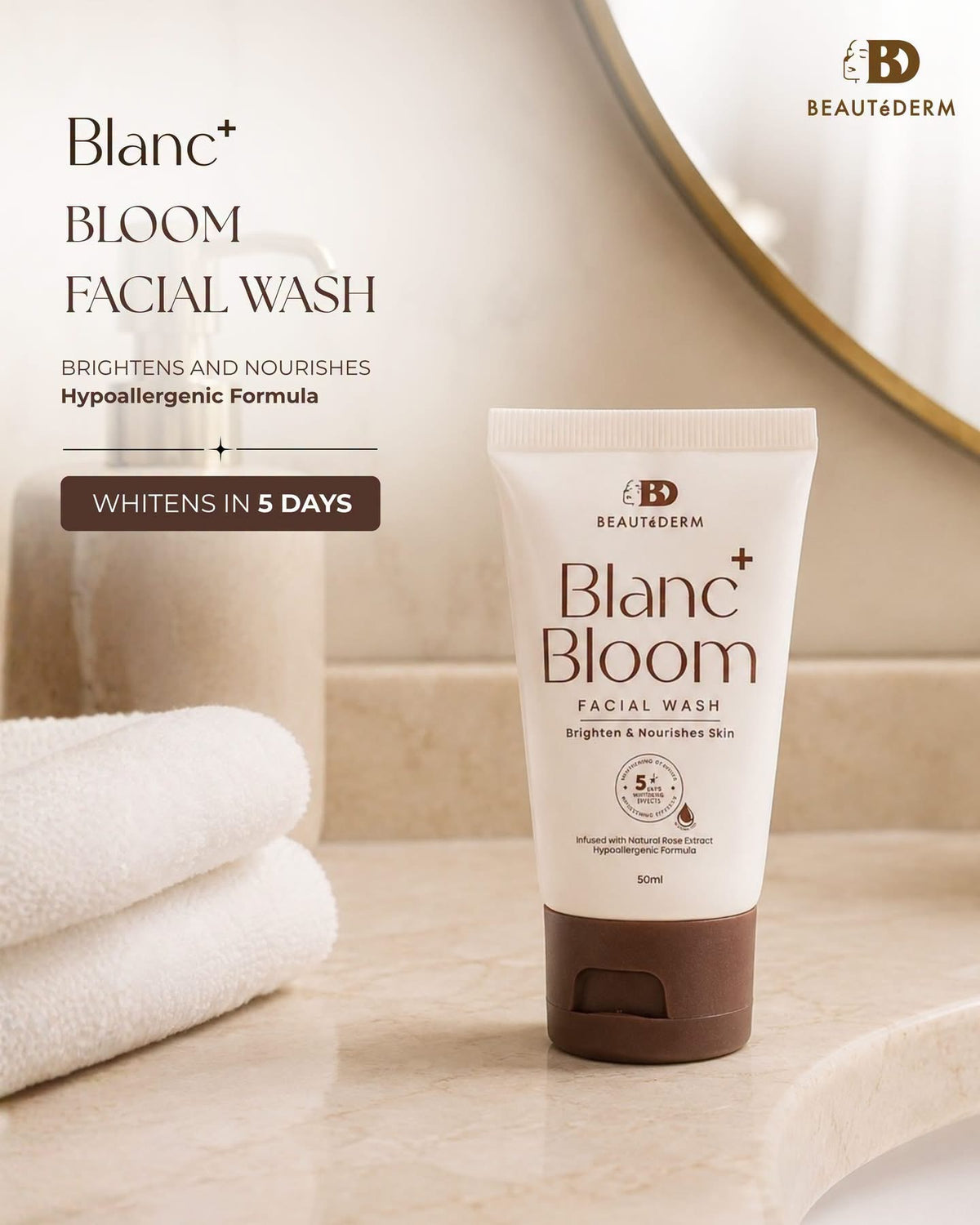 Blanc+ Bloom Facial Wash 50ml