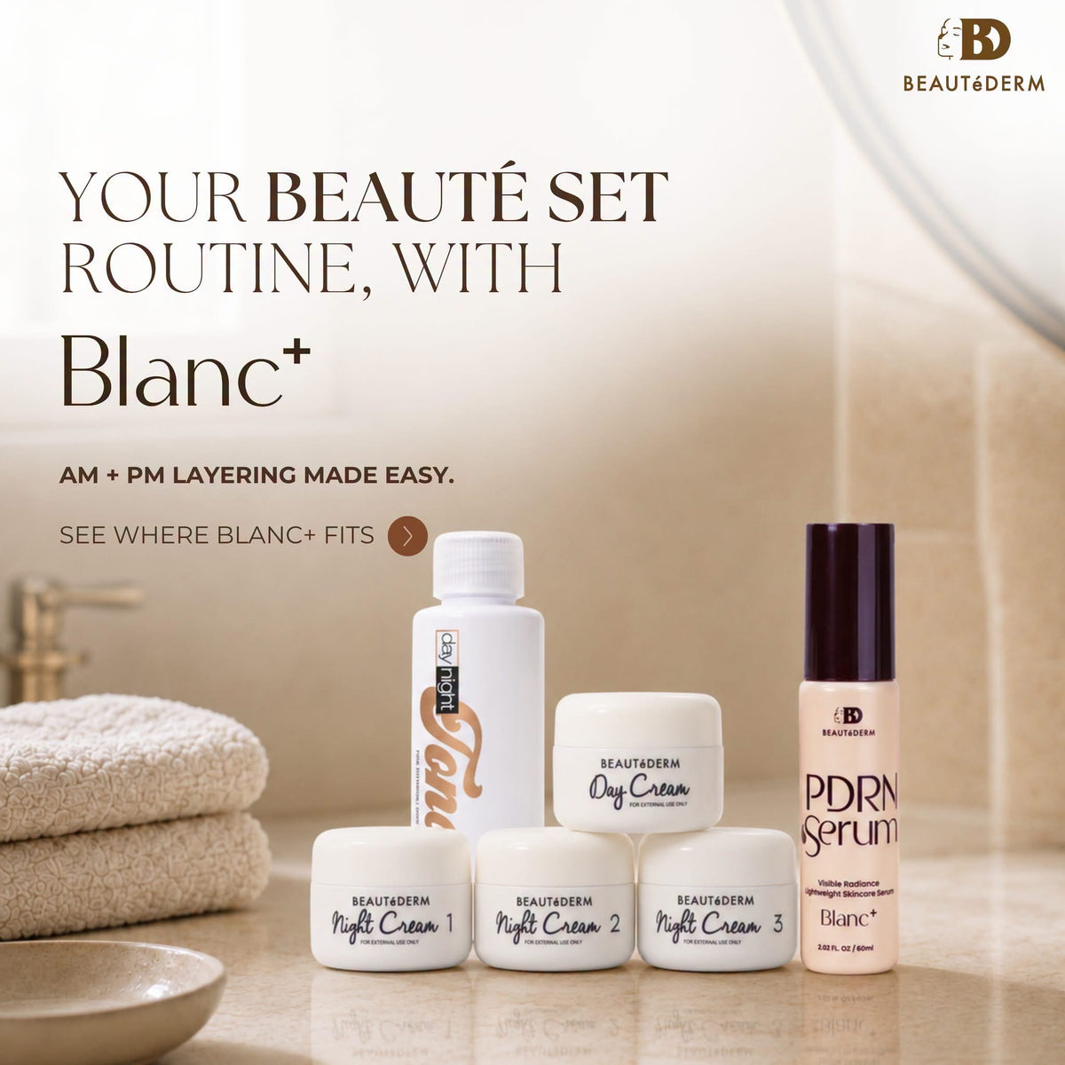 Blanc+ PDRN Serum (Lightweight Skin Serum) 60ml