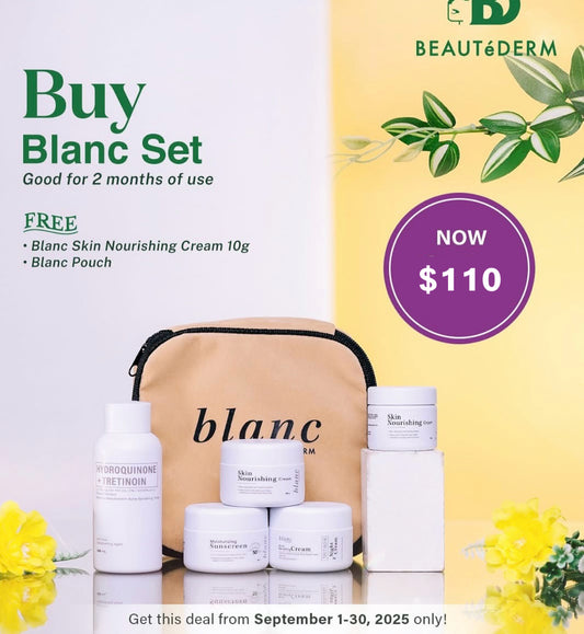 Blanc Set Regular Size (2 months use) with FREE Skin Nourishing Cream and Blanc Pouch
