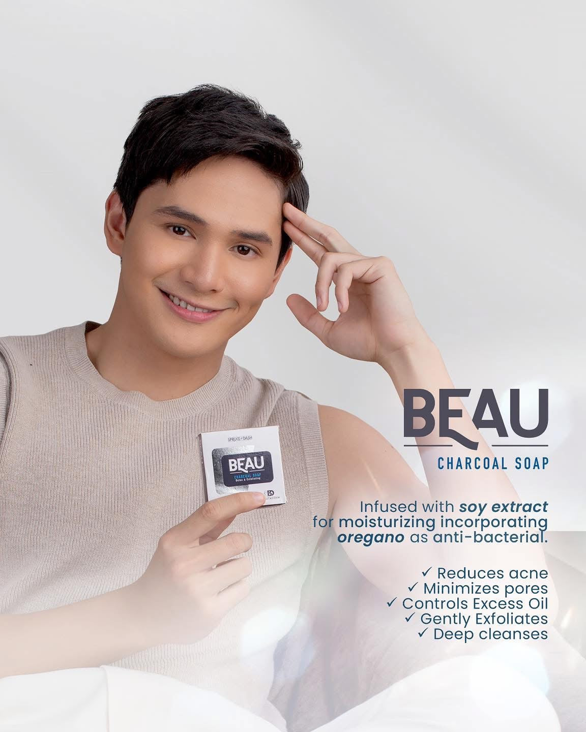 Beau Charcoal Soap 100grams BUY 1 GET 1 FREE