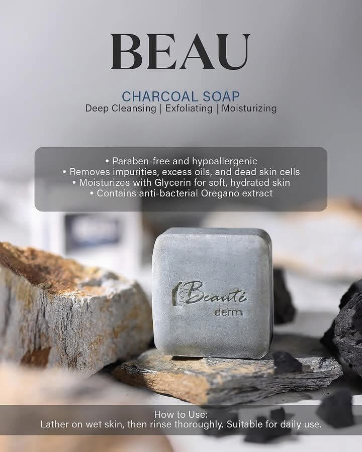 Beau Charcoal Soap 100grams BUY 1 GET 1 FREE