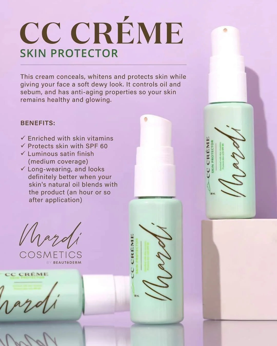 Mardi CC Crème 30ml (Warm Beige or Light Beige)