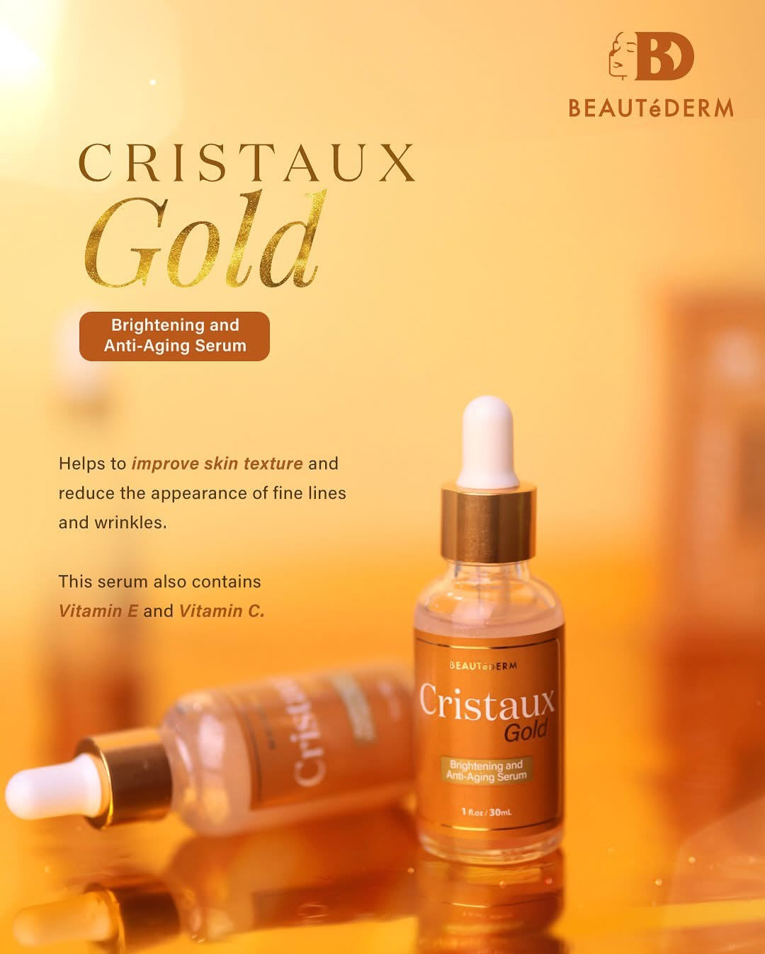 CRISTAUX GOLD ELIXIR SERUM 30ml