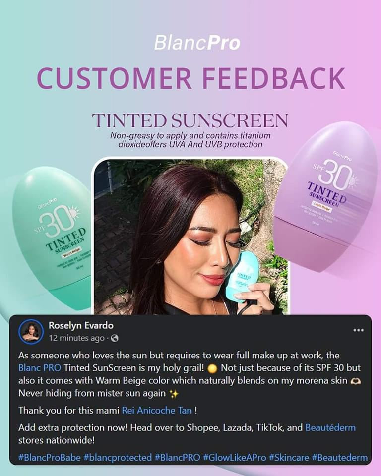 BlancPRO Tinted Sunscreen SPF 30 (Warm Beige) BUY 1 GET 1 FREE