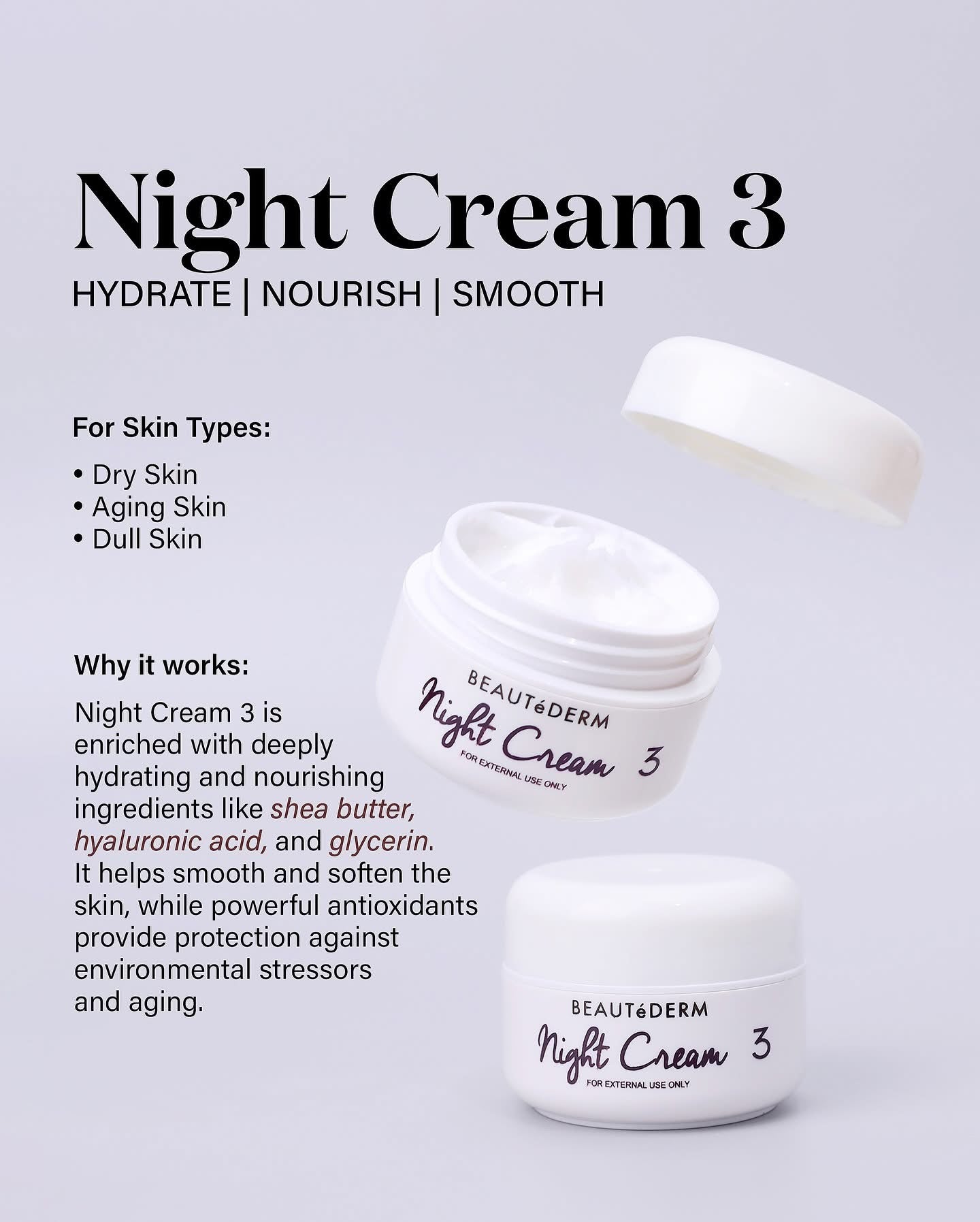 Night cream 3 (10grams, 20 grams, 50 grams)
