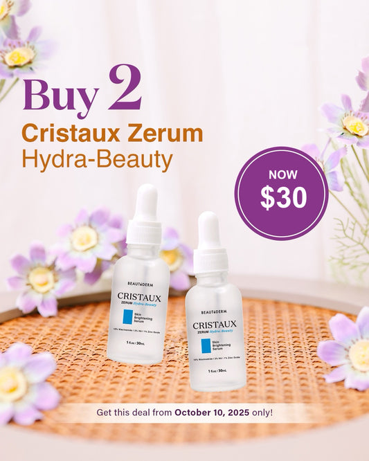 Cristaux Zerum Hydra-beauty Skin Brightening Serum BUY 1 TAKE 1 FREE
