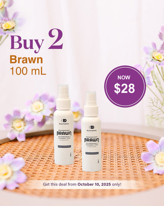 New and Improved Brawn Anti-Perspirant Spray 100ml BUY 1 TAKE 1 FREE