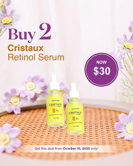 Cristaux Retinol Serum BUY 1 TAKE 1 FREE