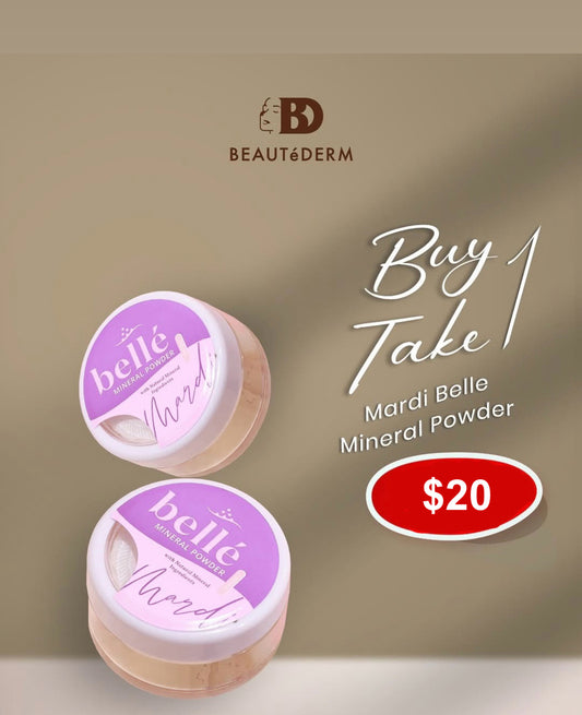 Mardi Belle Mineral Powder 10 grams  (Skintone or Beige)BUY ONE GET ONE FREE