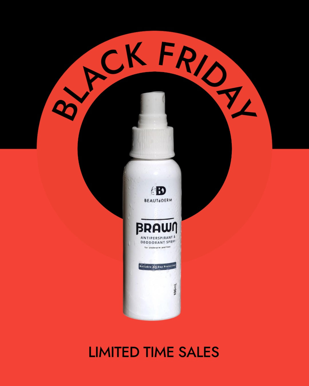 New and Improved Brawn Anti-Perspirant Spray 100ml