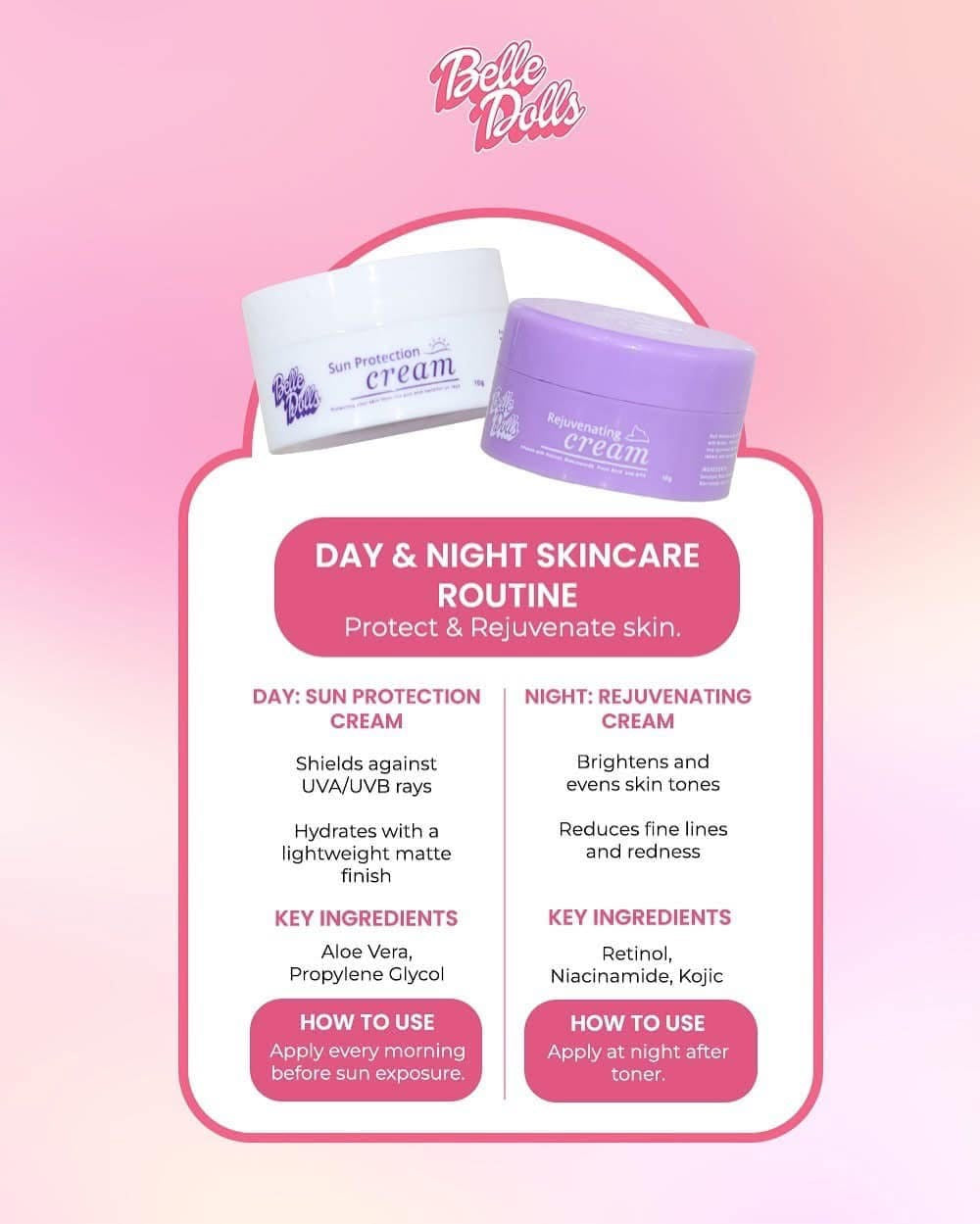 Belle Dolls Rejuvenating Set (1 month use)