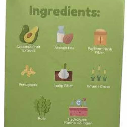 Hello Bloom Gleam Milky Avocado Collagen Mix Drink by Kiray Celis (10 sachets)