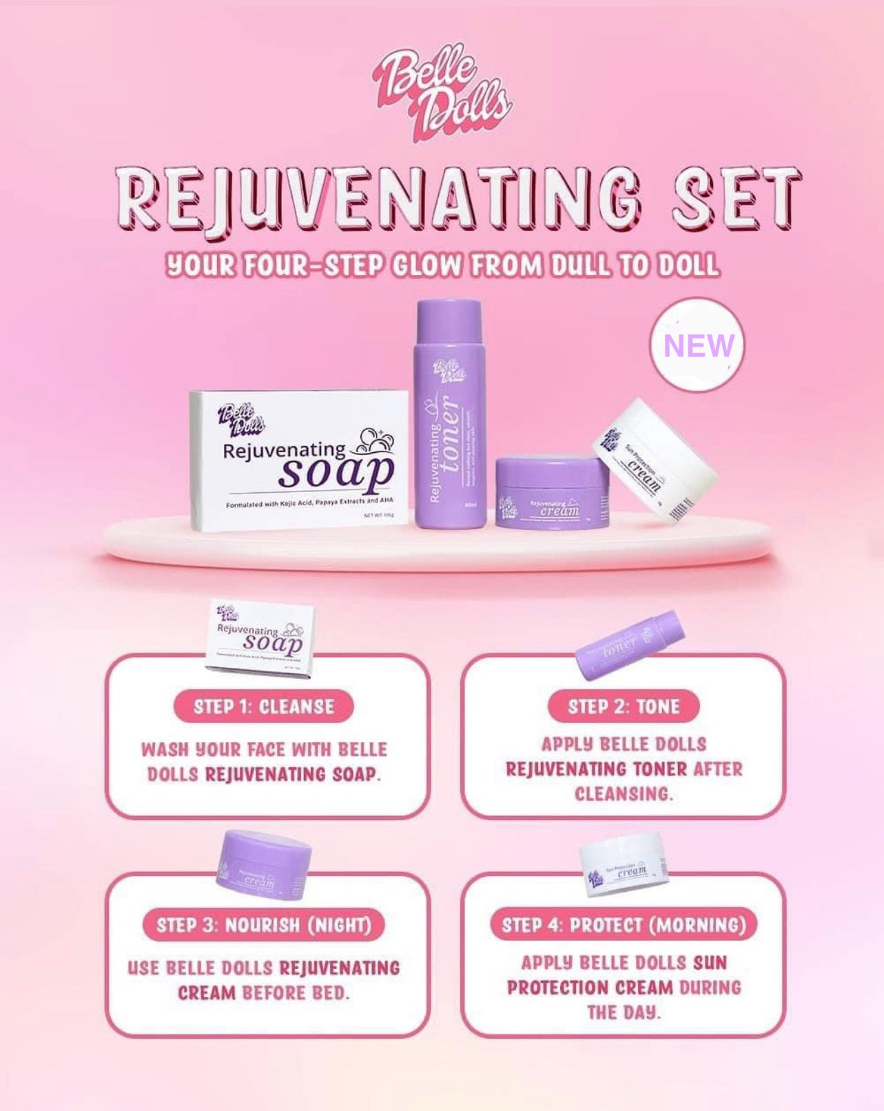 Belle Dolls Rejuvenating Set (1 month use)