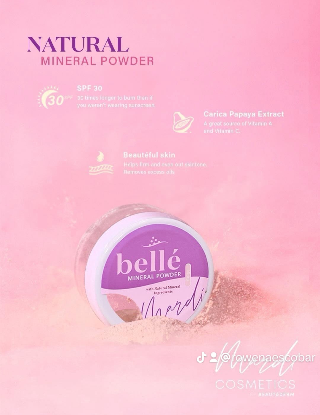 Belle Mineral Powder 10 grams  (Skintone or Beige)