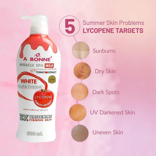 A Bonne Miracle Spa Milk White Lotion with Tomato/Lycopene Extract 500ml