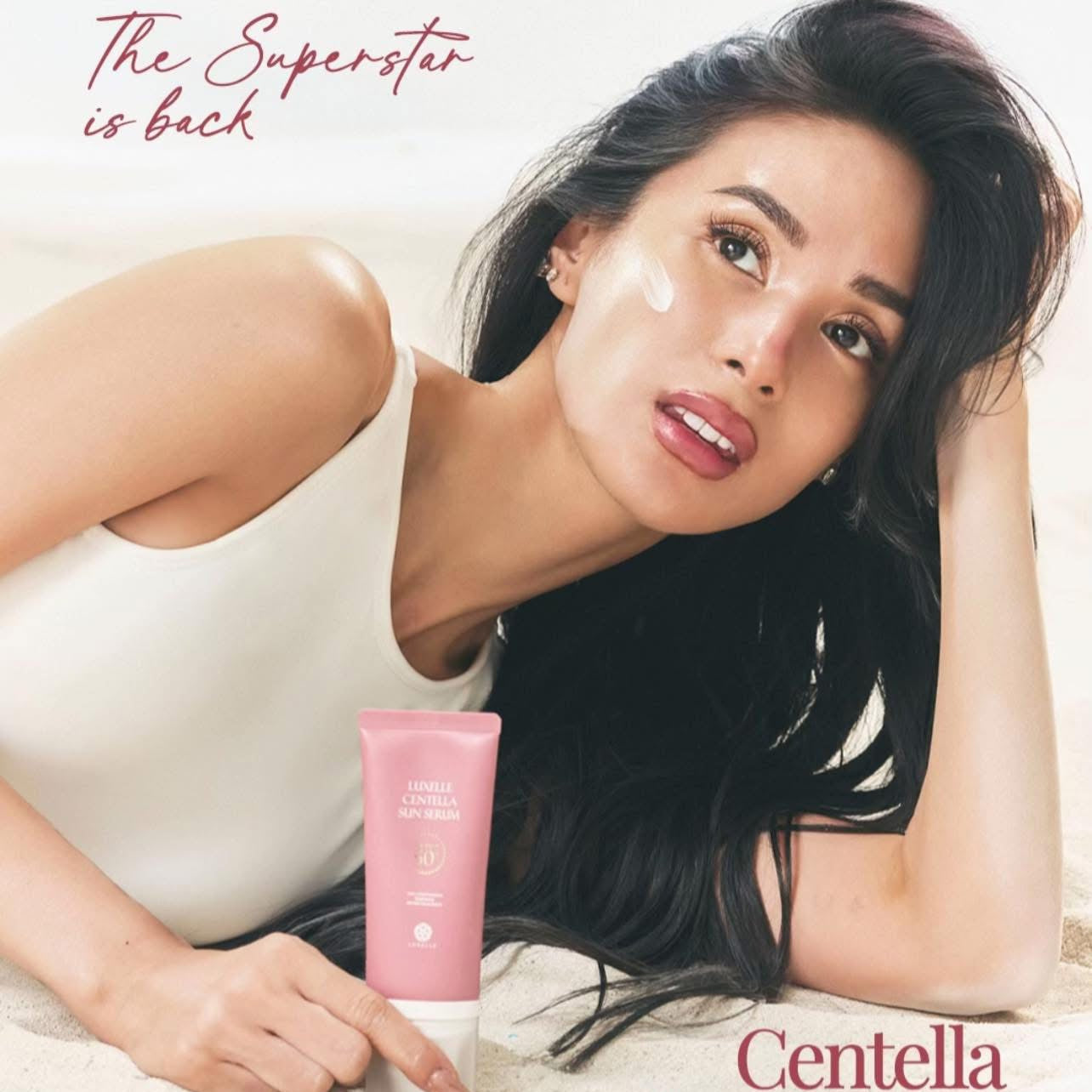 Luxelle Centella Sun Serum Dewy Glow Protection SPF PA 50+++ Lightweight, Non- Greasy Sunscreen 50ml