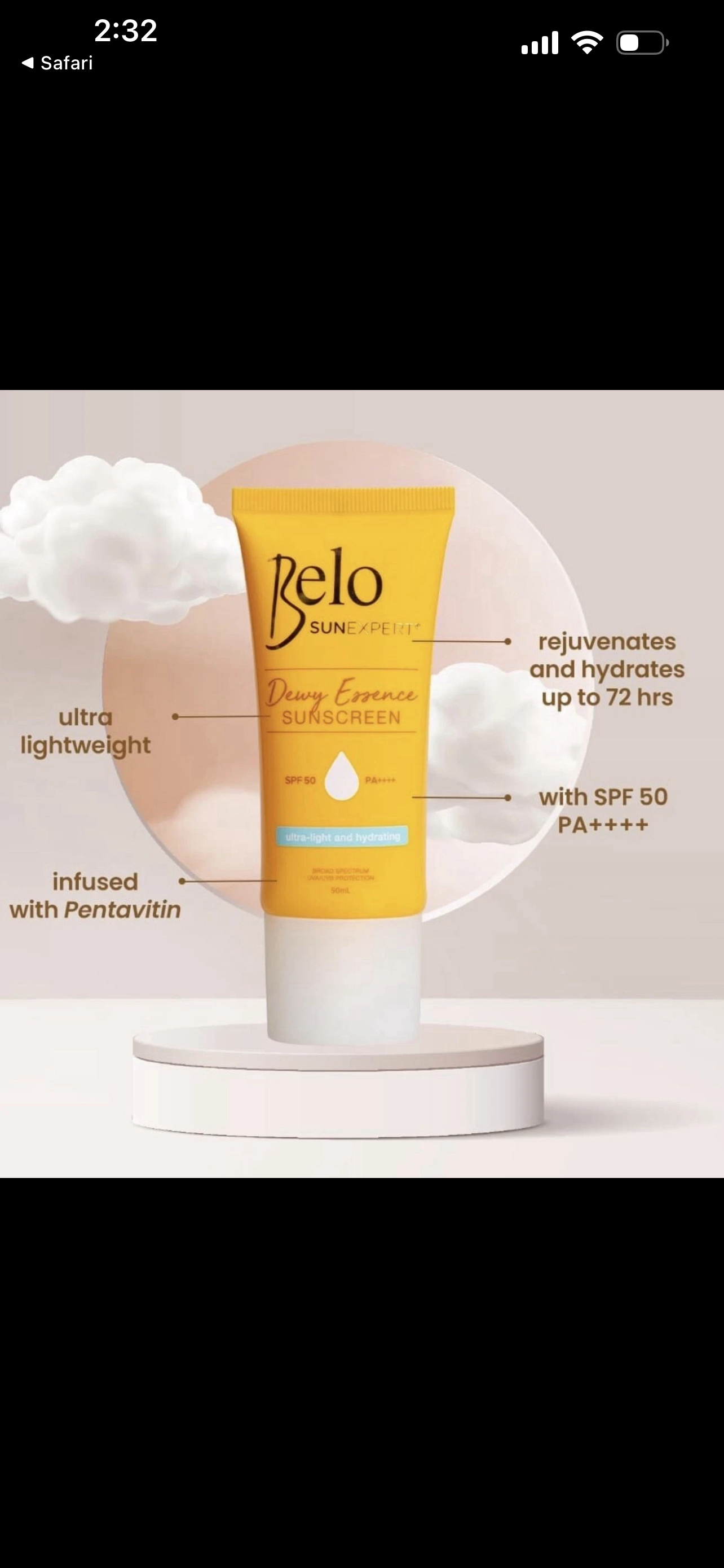 Belo Essentials - SunExpert Dewy Essence Sunscreen SPF50 PA++++
